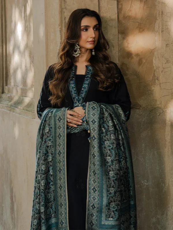 IZ-160 Unstitched Fully Embroidered Dhanak Fabric