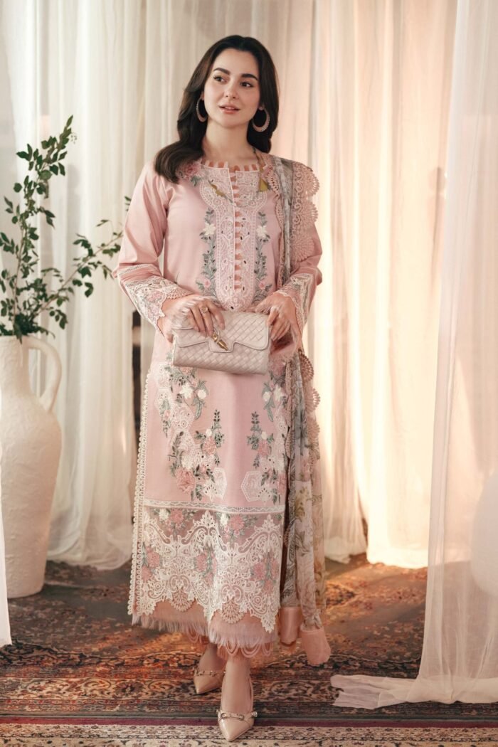 3 Piece - Unstitched Embroidered Lawn Fabric QL-2765