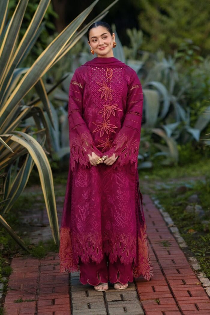 3 Piece - Lawn - Unstitched Chicken Kari Embroidered Suit