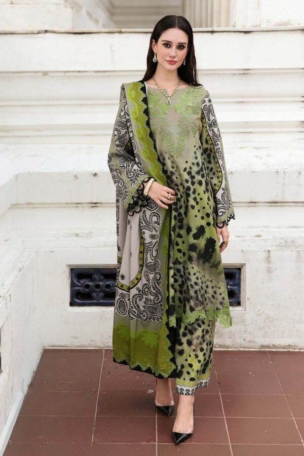 CH-80 Digital Printed Khaddar Suit 3pc with Khaddar Digital Printed Dupatta & Embroidered Patche Add to wishlist